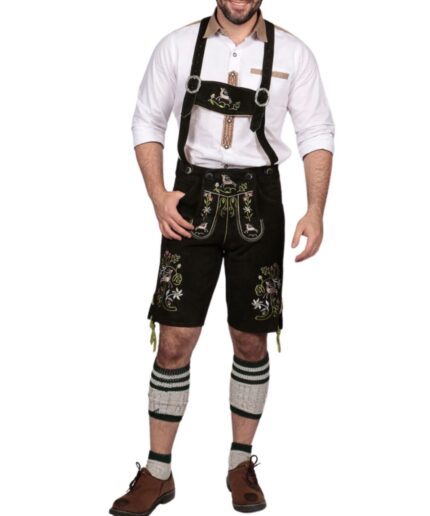 Albert Black Bavarian Lederhosen