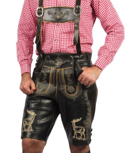 Armin Black German Lederhosen
