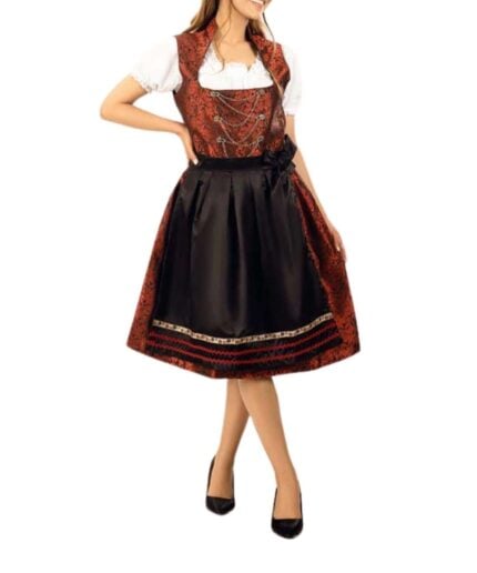 Lia Red Bavarian Dirndl