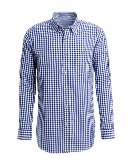 Men's Checkered Blue Shirt