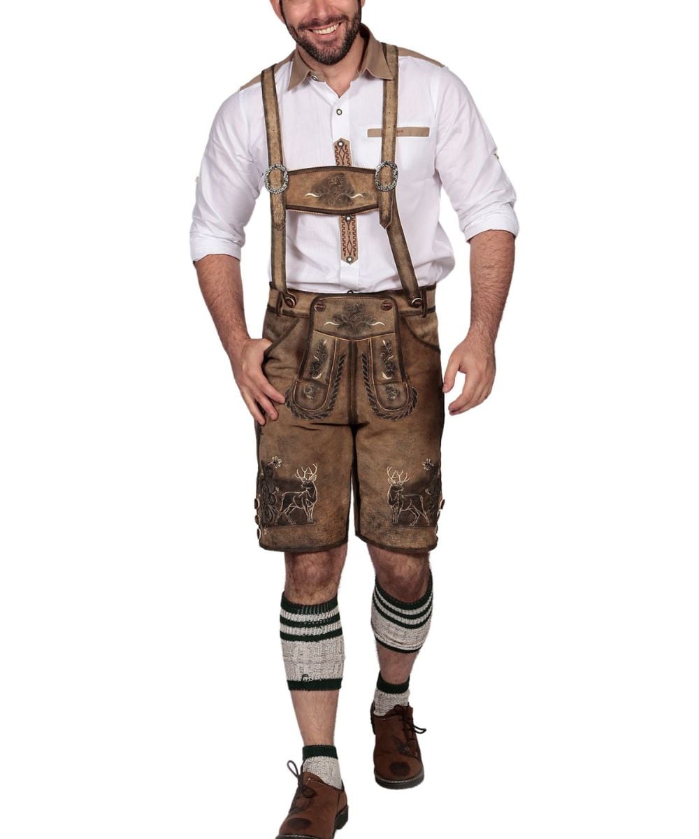 Pankraz Brown Bavarian Lederhosen Pankraz Brown Bavarian Lederhosen