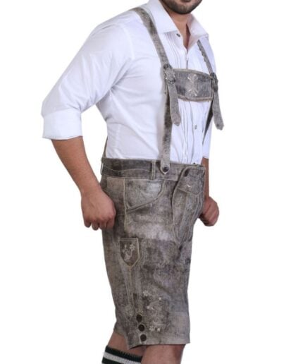 Rupert Grey Bavarian Lederhosen