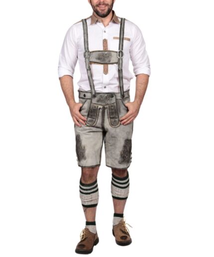 Urs Grey Bavarian Lederhosen