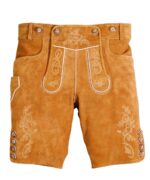 Füssen Tan Leather Shorts